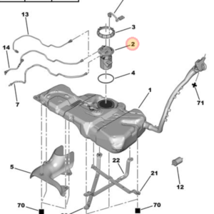 Citroen C4 Picasso Fuel Tank Sender Pump Locking Secure Ring