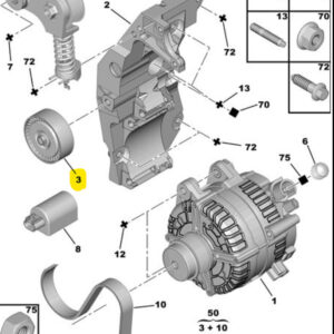 Citroen C5 Alternator Idler Pulley 