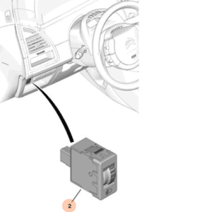 Citroen C4 Headlamp Adjustment Switch 