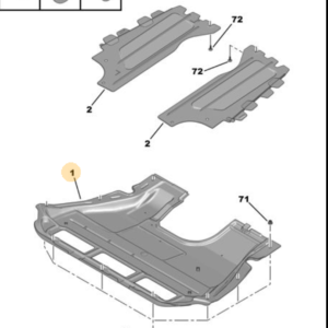 Citroen Dispatch Engine Undertray And Fittings 
