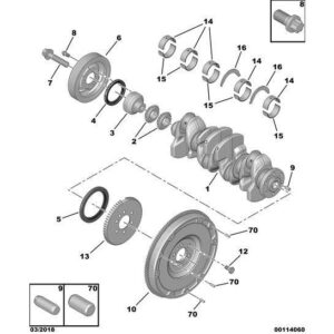 Citroen Berlingo 2008-2012 Petrol Crankshaft Pulley