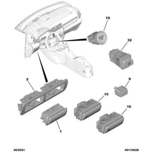 Citroen C3 Air Cross 2017-2021 Petrol Switch Plug