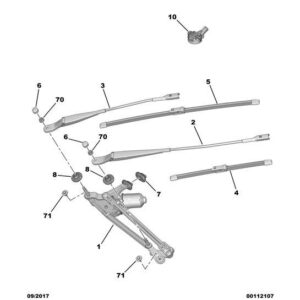 Citroen C3 Air Cross 2017-2021 Petrol Wiper Shaft Cap