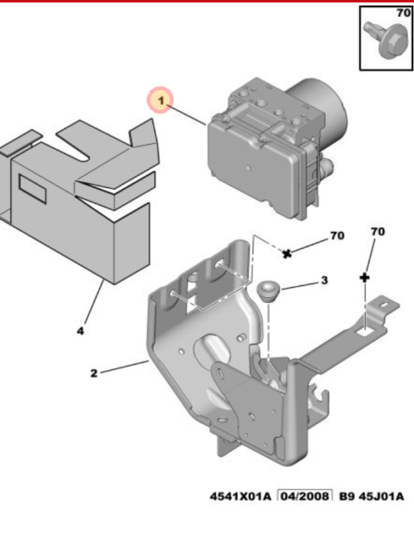 Citroen Berlingo ABS Control Unit