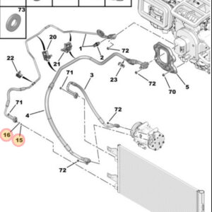 Citroen Relay  2006-2022 Small Aircon Pipe O-ring 