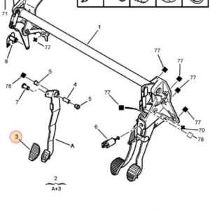 Citroen Xsara Picasso Brake pedal Rubber 