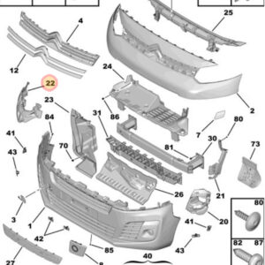 Citroen Dispatch Right Hand Front  Bumper Bracket  