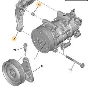 Citroen C3 Compressor Support Bracket 