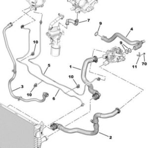Citroen Jumpy 2017 Engine Coolant Pipe