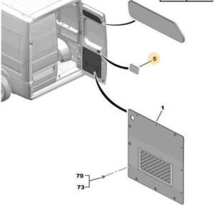 Citroen Relay Rear Door Plug Cover