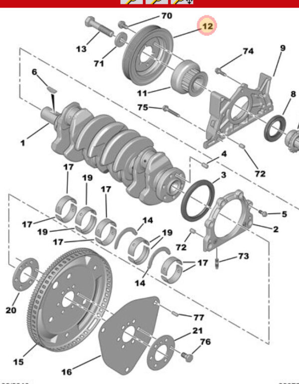 Citroen Xsara 2000-2004 Crank Pulley 