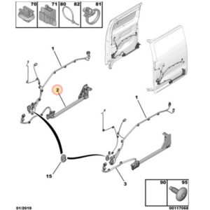 Citroen Dispatch 2007-2011 Door Harness
