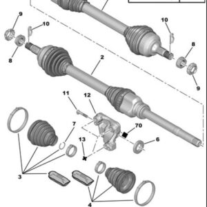 Citroen Ds3 Left Hand Side Drive Shaft