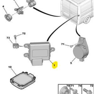 Citroen Relay 2006-2022 Obstacle Detection Electronic Unit 