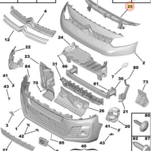 Citroen Dispatch Front Bumper Frame 