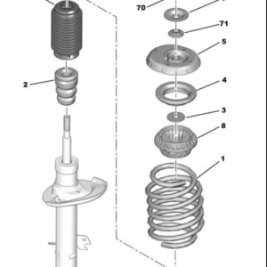Citroen C3 Front Suspension Spring 