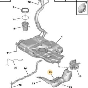 Citroen C4 Picasso Fuel Tank Heat Shield 