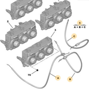 Citroen DS3 Convertible  2010-2019 Heater Control Cables 
