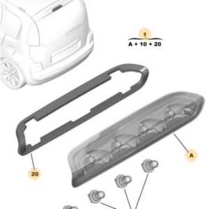Citroen C3 2005-2022 High Level Stop Light