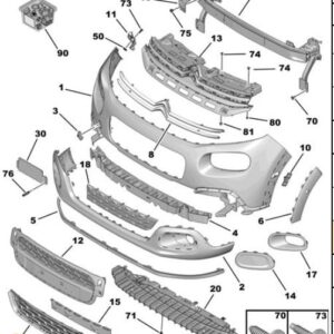 Citroen C3 2015-2022 Lower Front Grill