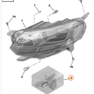 Citroen Dispatch 2016-2020 Right Hand Headlight Lug Repair Kit