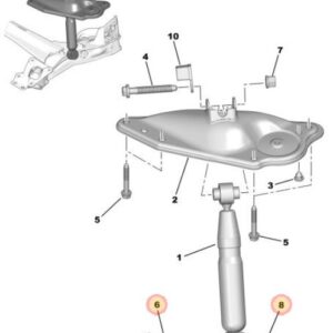 Citroen Berlingo 2015-2018 Lower Shock Bolt and Nut