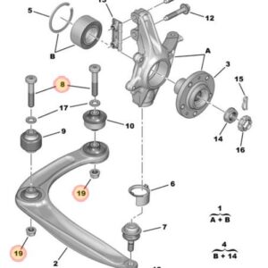 Citroen Berlingo 2012-2015 Locking Nut and Screw