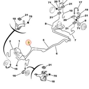 Citroen Berlingo 2007 Brake Line Hose