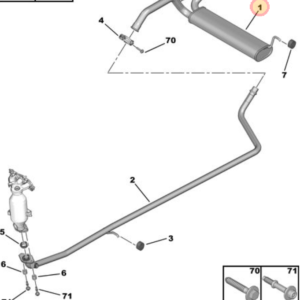 Citroen C1 Rear Exhaust Box 