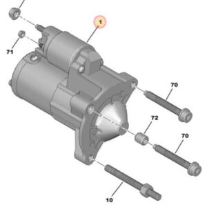 Citroen DS5 Engine Starter Motor