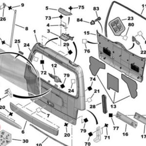Citroen Berlingo Tailgate Trim