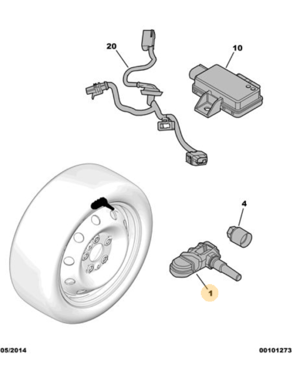 Citroen Relay Tyre pressure monitor 