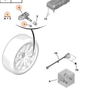 Citroen C5  Under Inflation Emitter Module