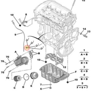 Citroen DS3 2010-2019 Piston Oil Jet