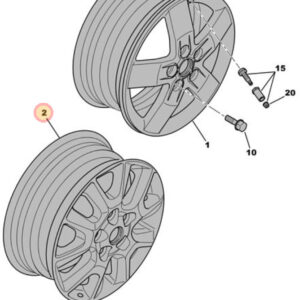 Citroen Relay 2022 16 Inch Alloy Wheel