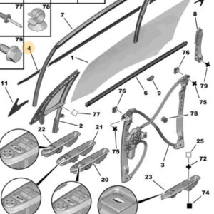 Citroen Ds3 Lower Outer Window Seals