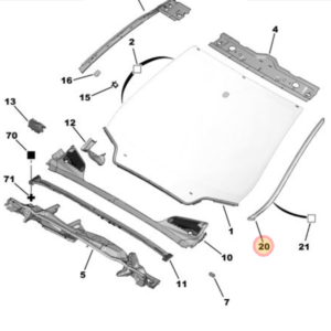 Citroen C4 Windscreen Trim 