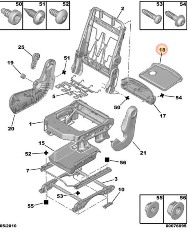 Citroen Berlingo 2008 – 2012 Rear Tray